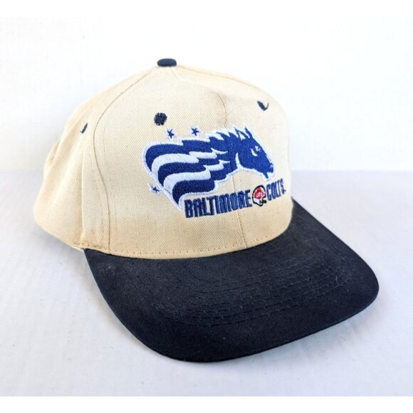 Vintage Baltimore Colts Hat CFL 90s STAINS Snapback Football - Picture 1 of 8